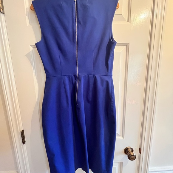 Banana Republic Royal Blue structured dress with stretch, size 12. - Picture 2 of 4
